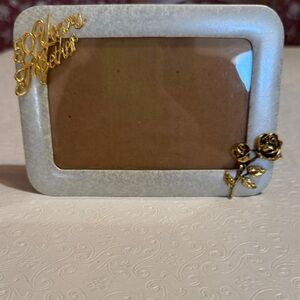 Hallmark Silver and Gold Anniversary Picture Frame